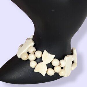 V. Bone Beaded Bracelet